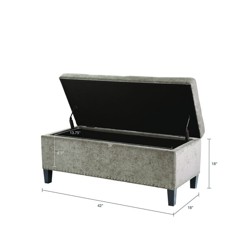 Shandra II Tufted Top Storage Bench