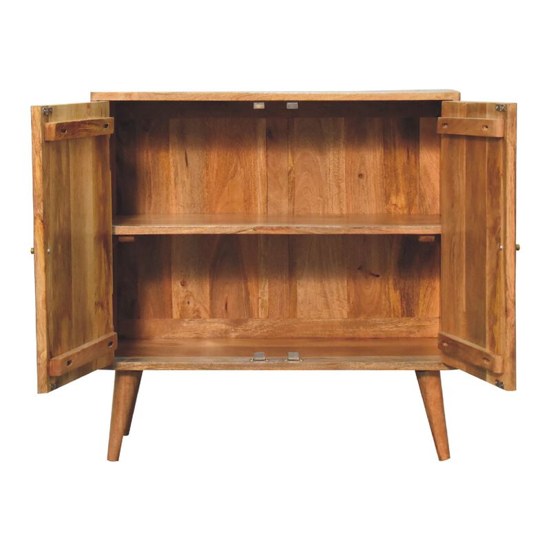 Artisan Furniture  Slade Solid Wood 2 Door Oak-ish Cabinet