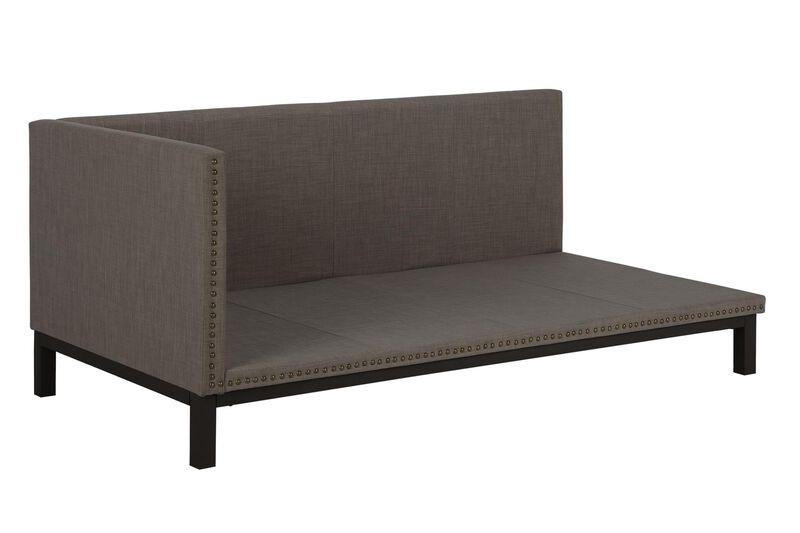 Atwater Living Doris Upholstered Daybed, Gray Linen