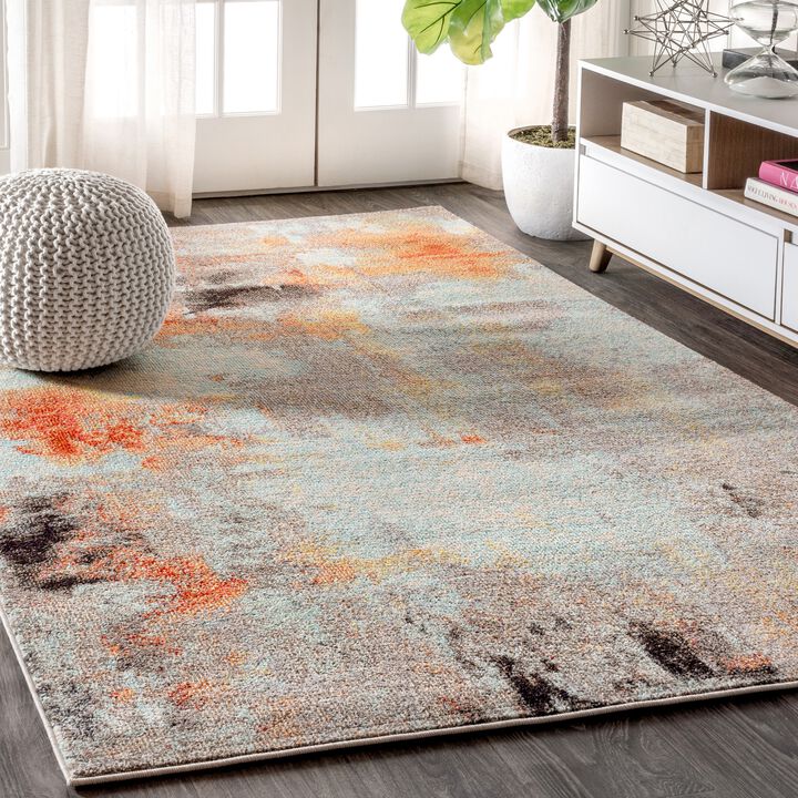 Contemporary Pop Modern Abstract Vintage Area Rug