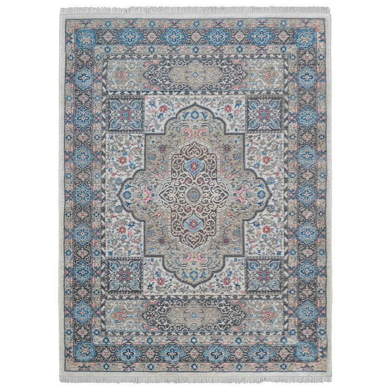 RUGSOTIC CARPETS MACHINE MADE POLYESTER AREA RUGS  - 9'x12', Rectangle Shape, Multicolor Color, Classic Oriental Traditional  Design, Low Pile Machine Made Area Rugs (M00099)