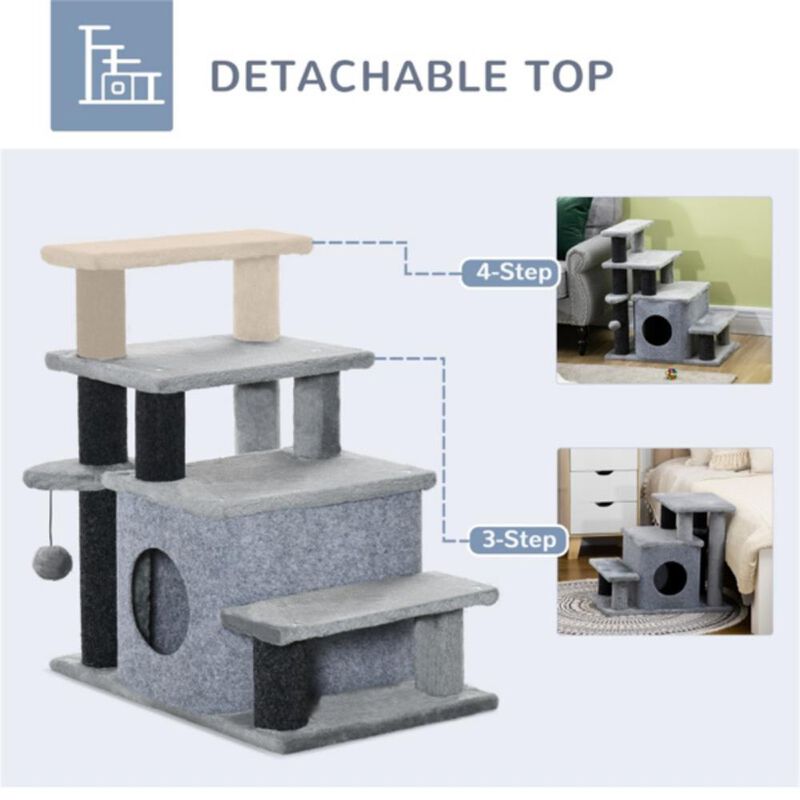 Luxury Cat Tree with Multiple Levels, Scratching Posts, Perches, and Hideaways for Cats
