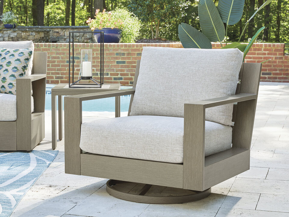 Kimpton Isle Swivel Lounge Chair W/Cushion