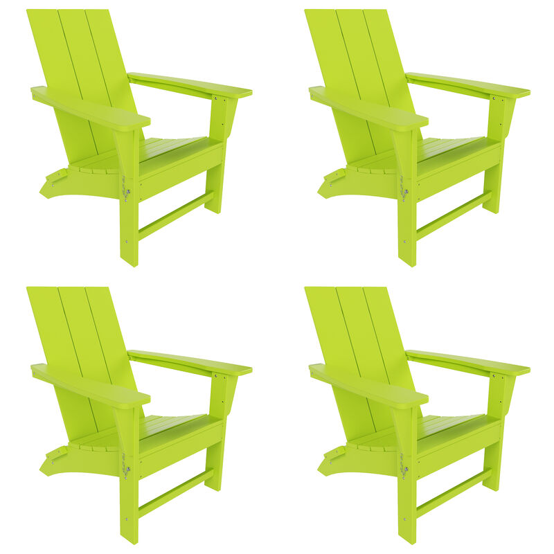 WestinTrends Modern Folding Adirondack Chair (Set of 4)