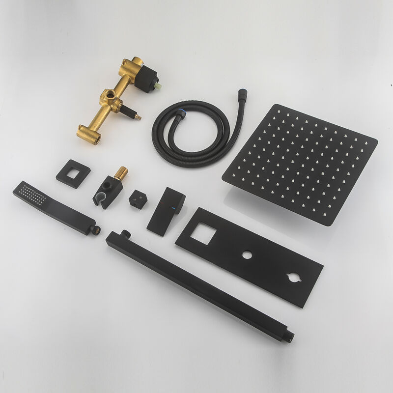 Hot Sale Matte Black Wall Mounted Bathroom Complete Shower Set