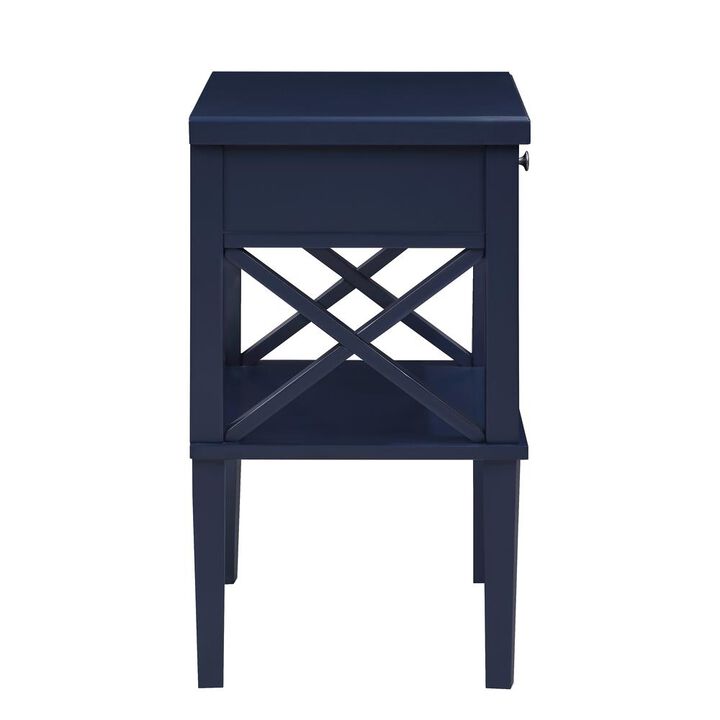 Comfort Pointe Marta Midnight Blue Nightstand