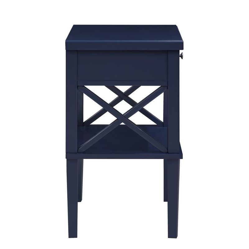 Comfort Pointe Marta Midnight Blue Nightstand