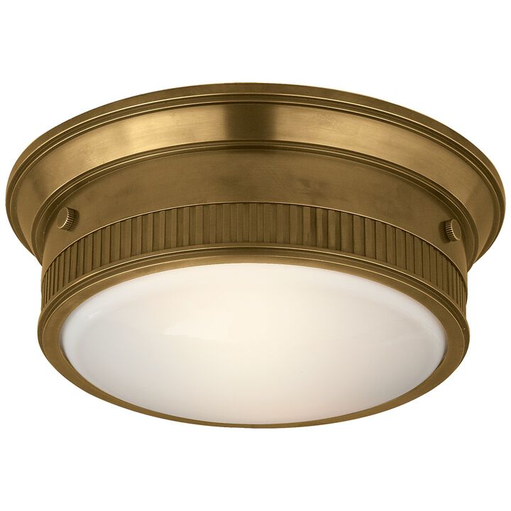 Calliope Marine Flush Mount in Antique Brass