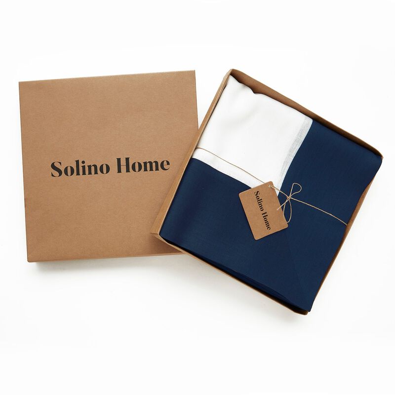 Solino Home 100% Pure Linen Tablecloth 60 x 90 Inch | Contempo