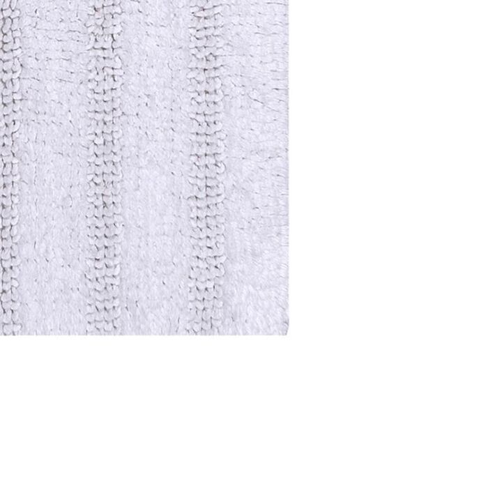 Knightsbridge Linear 220 GSF Reversible Bath Rug 21 x 34 - White