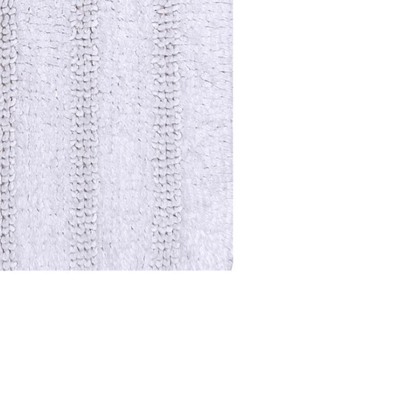 Knightsbridge Linear 220 GSF Reversible Bath Rug 21 x 34 - White