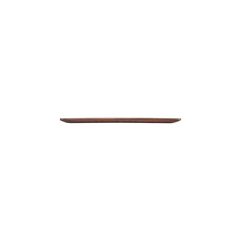 Turgla Composite 12.75" x 7" Rectangular Brown Composite Plate
