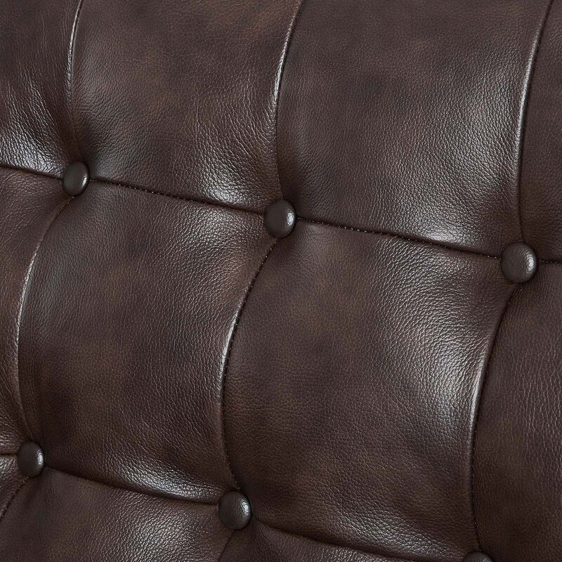 Exalt Tufted Vegan Leather Loveseat