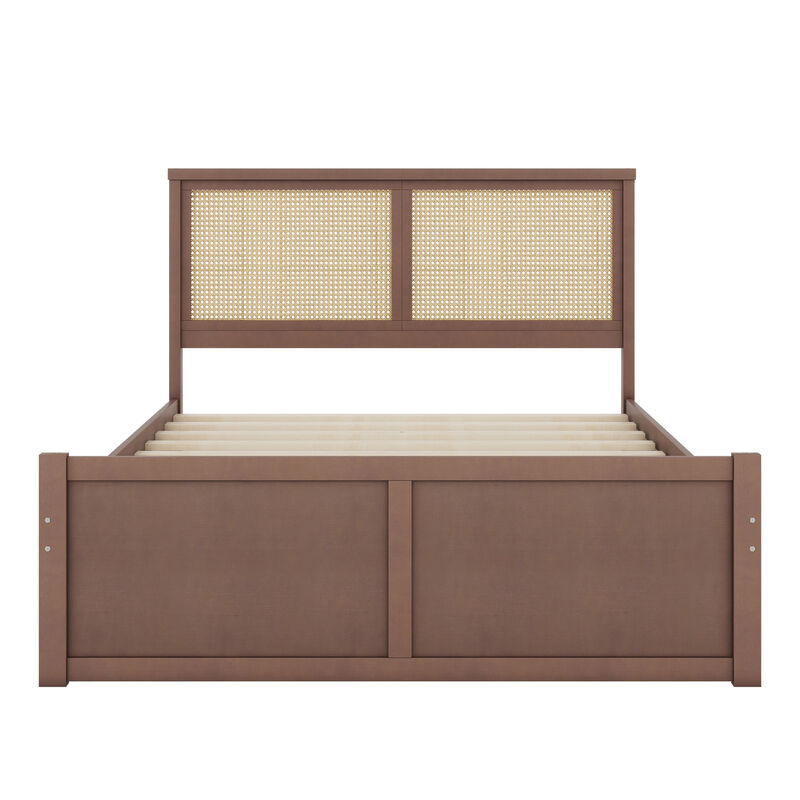 Merax Wood Storage Platform Bed with 4 Drawers