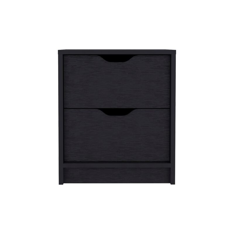 Stockley 3 Piece Bedroom Set, Nightstand + Dresser + Dresser, Black