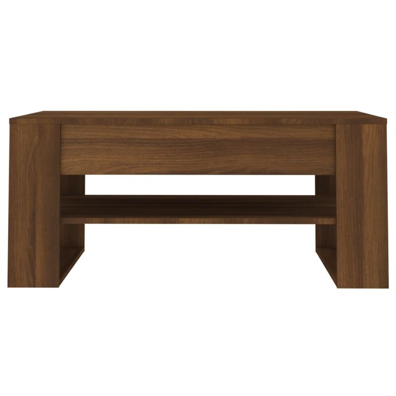 vidaXL Coffee Table Brown Oak 40.2"x21.7"x17.7" Engineered Wood