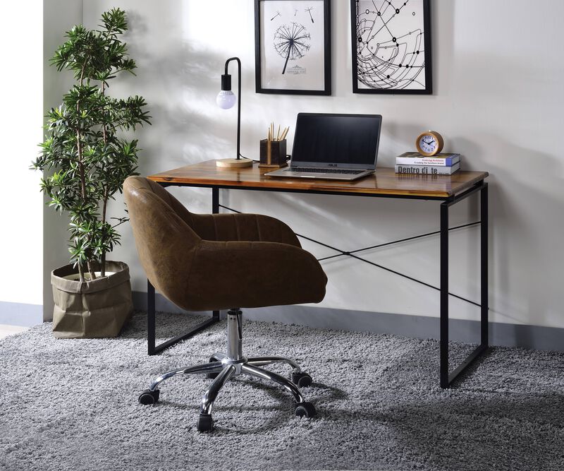 ACME Jurgen Writing Desk, Oak & Black
