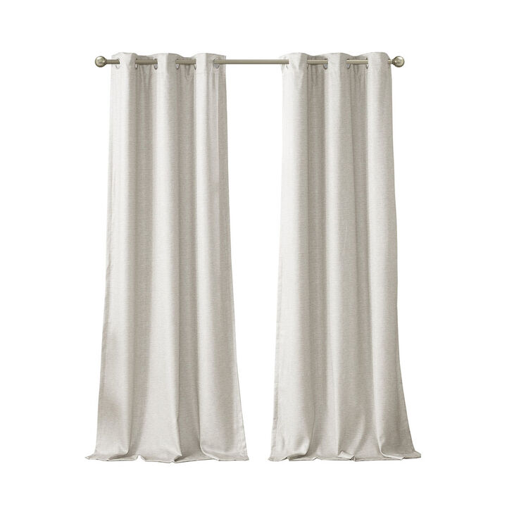 Gracie Mills Azenor Contemporary Tonal Total Blackout Curtain Panel Pair - 42x95"