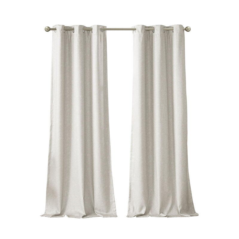 Gracie Mills Azenor Contemporary Tonal Total Blackout Curtain Panel Pair - 42x95"