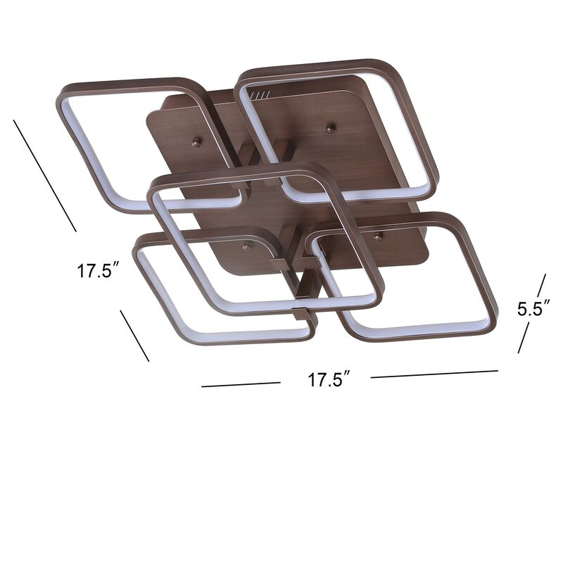 Sebastian Integrated LED Metal Flush Mount Ceiling Light