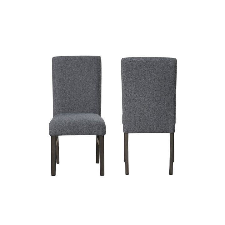 New Classic Furniture High Line Upholstered Dining Chair (Set of 2), Gray