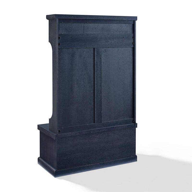 Crosley Furniture Seaside Hall Tree Distressed Navy