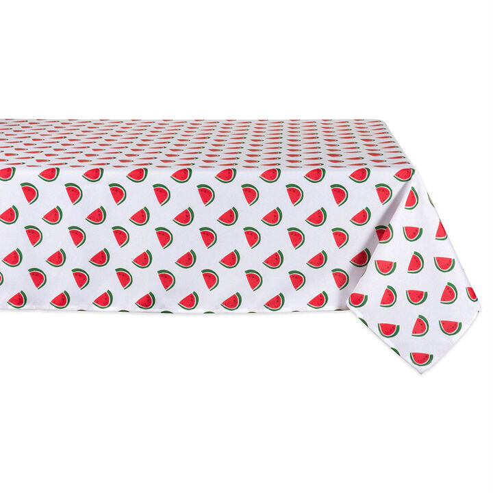 84" Outdoor Tablecloth with Watermelon Print Design