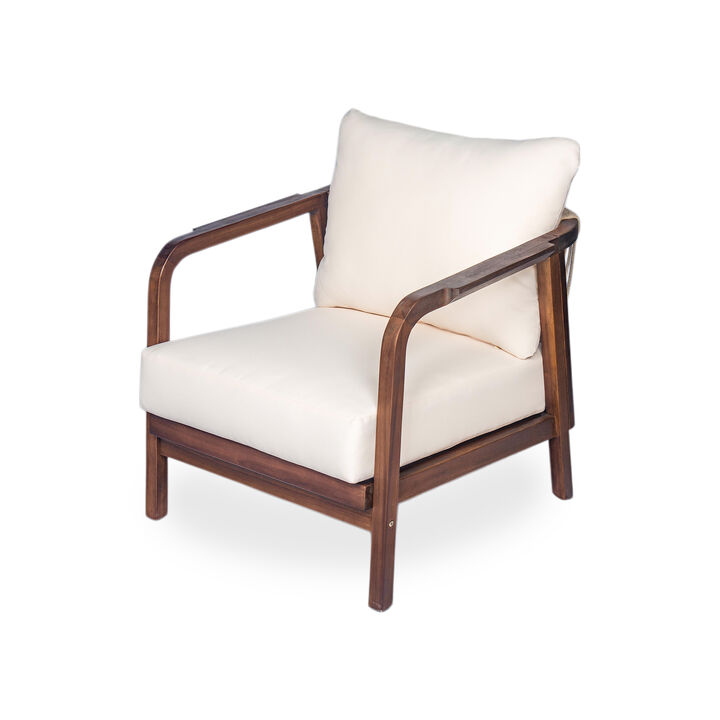 Merax Outdoor Lounge Chair with Cushions for Patio or Garden