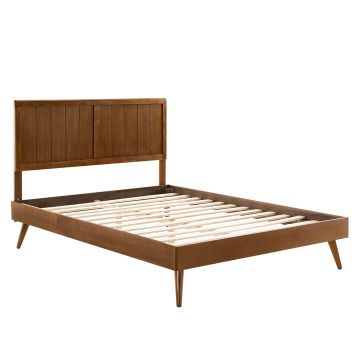 Modway - Alana King Wood Platform Bed with Splayed Legs