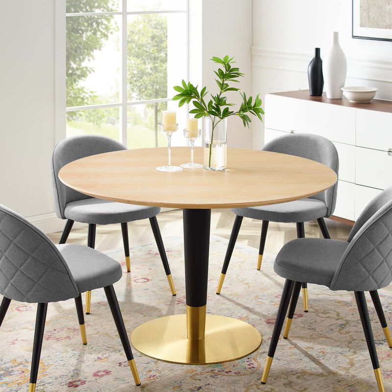 Modway - Zinque 47" Dining Table Gold Natural