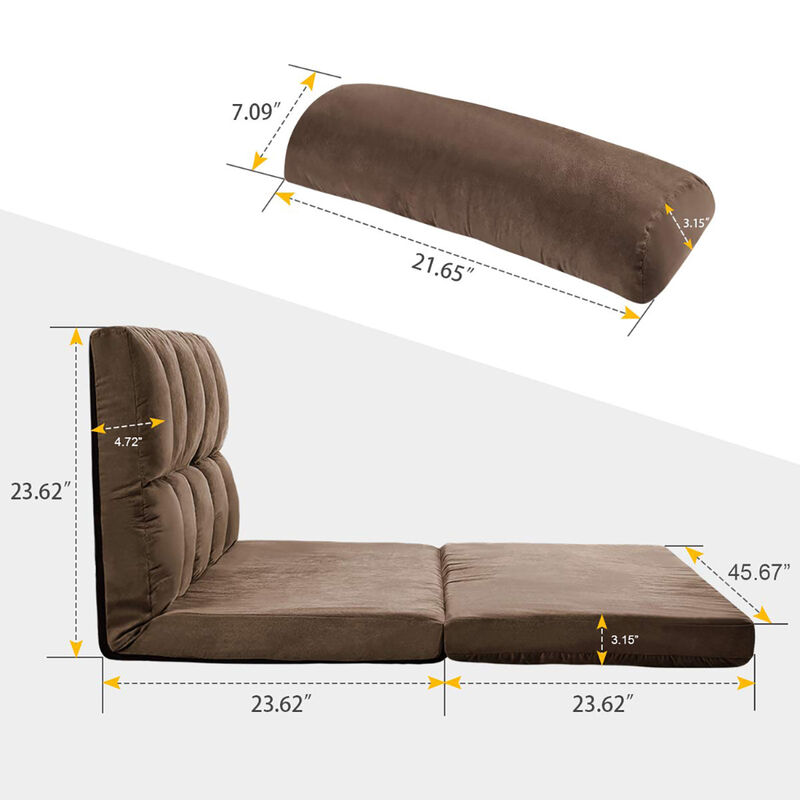 Merax Double Chaise Lounge Floor Sofa