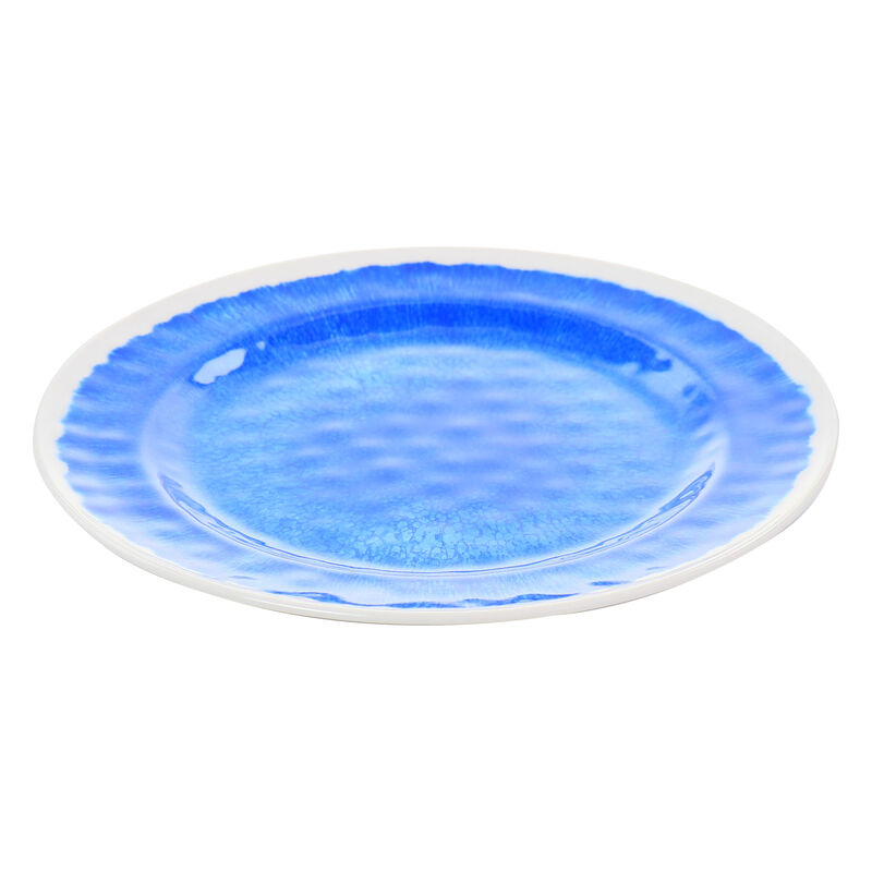 Elama Nelly 12 Piece Melamine Dinnerware Set in Blue