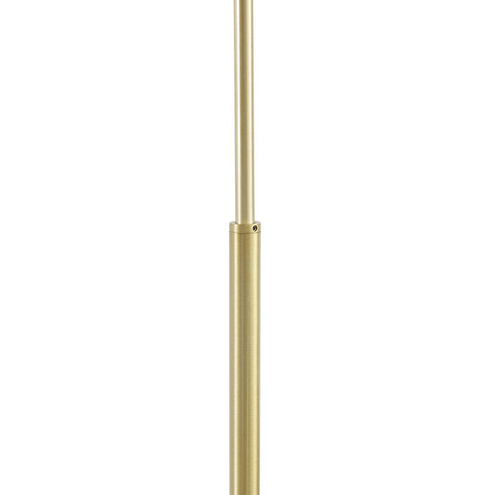 Gracie Mills Leanne Modern Arched Floor Lamp with Marble Base