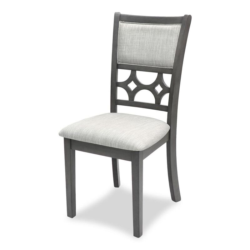 New Classic Furniture Furniture Mitchell 5-Piece Transitional Wood Dining Set in Gray