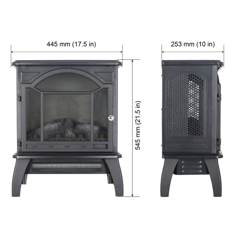 Streamdale 18 Inch 3D Infrared Electric Stove With Remote Control 0002