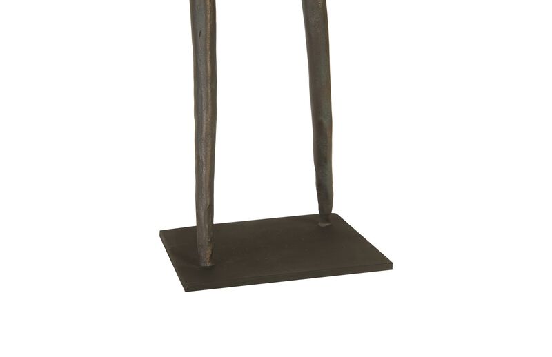Abstract Elbow Bent Figure on Metal Base