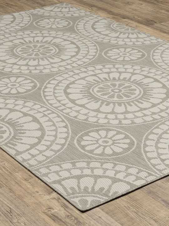 Portofino 7'10" x 10' Grey Rug