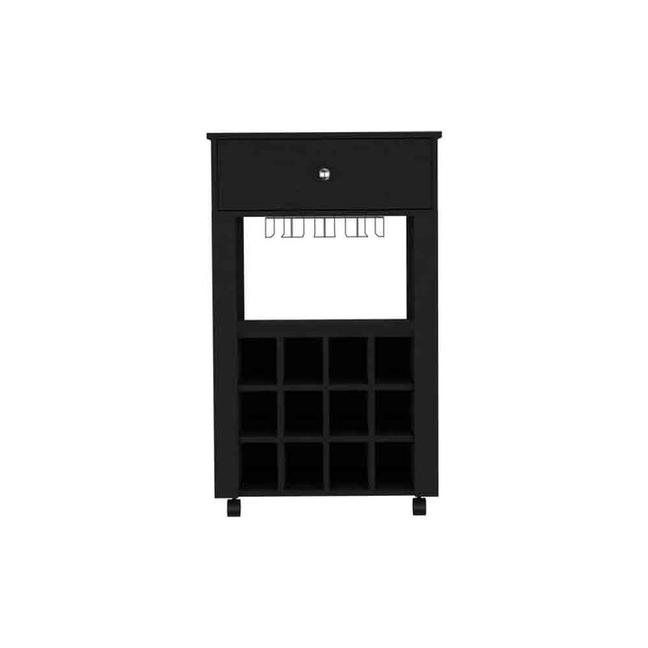 Bar Cart Bayamon, Living Room, Black