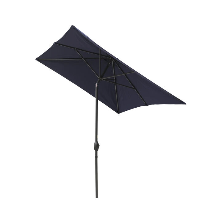 MONDAWE 10ft Rectangular Outdoor Patio Umbrella with Tilt and Crank