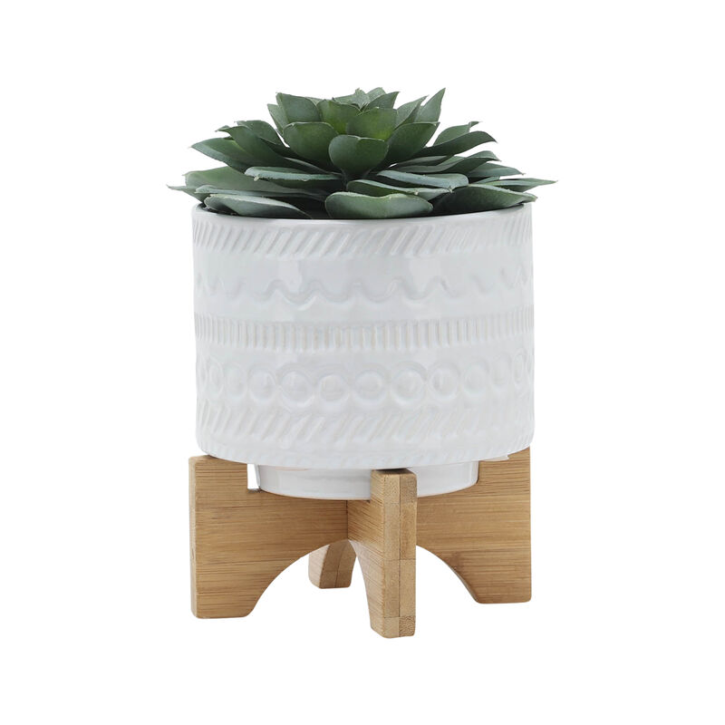 5" Tribal Planter W/ Stand
