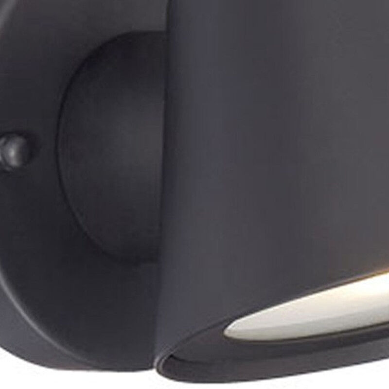 Hivvago Matte Black LED Short Cone Wall Light
