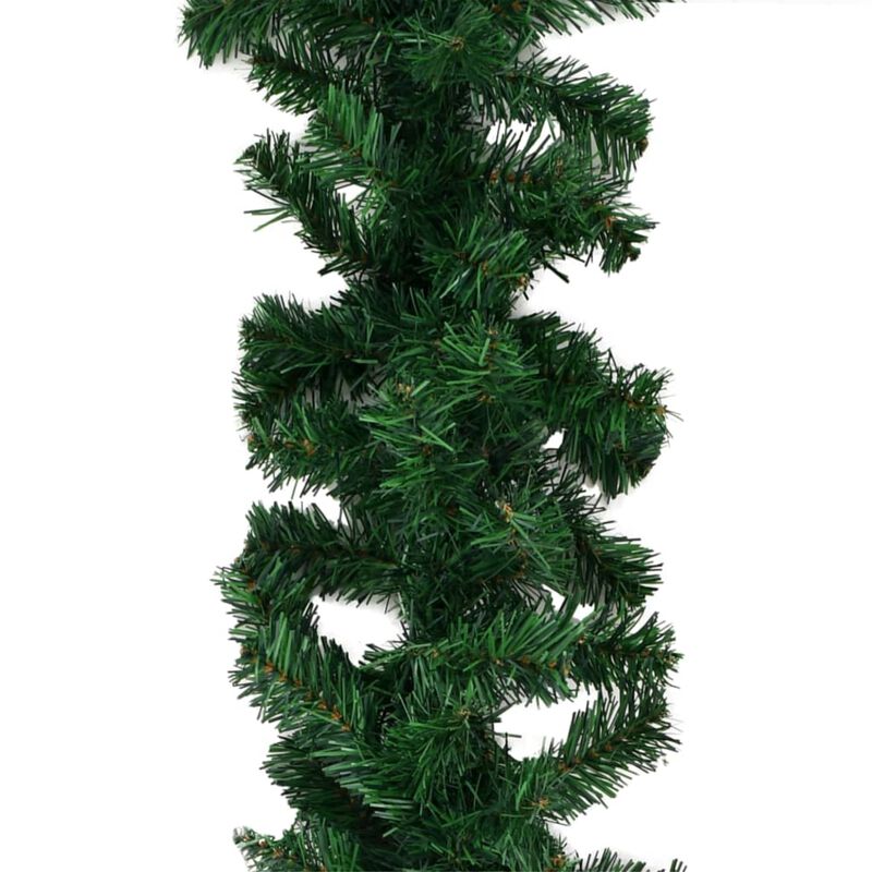 vidaXL Christmas Garlands 4 pcs Green 106.3" PVC