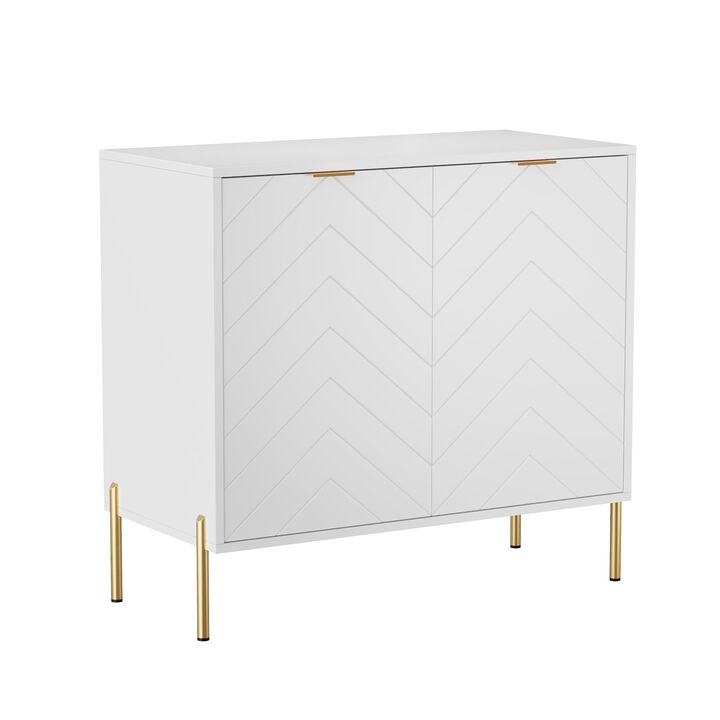 2-Door Accent Cabinet Storage Cabinet