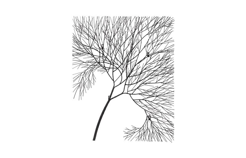 Wire Tree Rectangular Wall Art