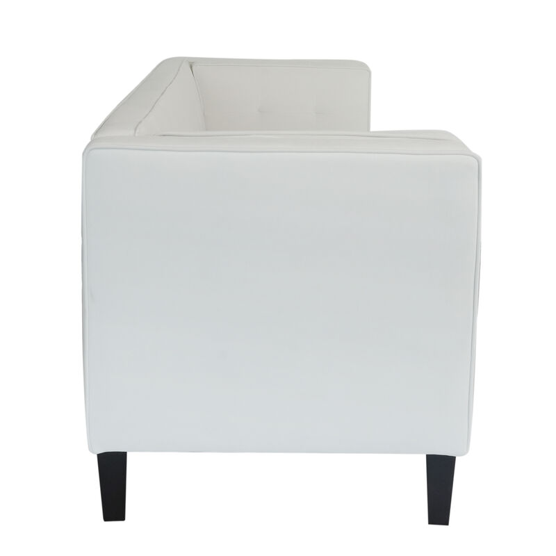 Merax Upholstered Tufted Coach Velvet Sofa