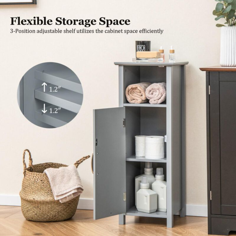 Hivvago Bathroom Storage Organizer with 2-Tier Cabinet