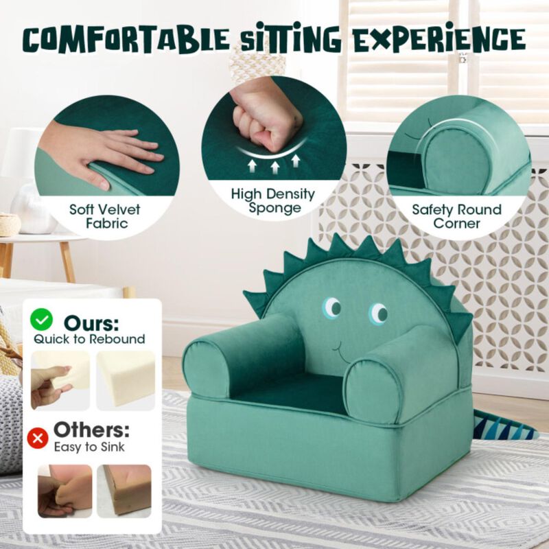 Hivvago Original Kids Sofa with Armrest and Thick Cushion