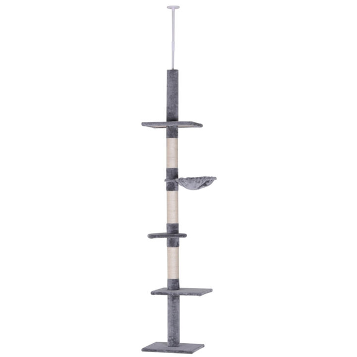 Cozy Multi-Level Cat Tree with Scratching Posts, Perches, and Hideaway Spaces for Cats