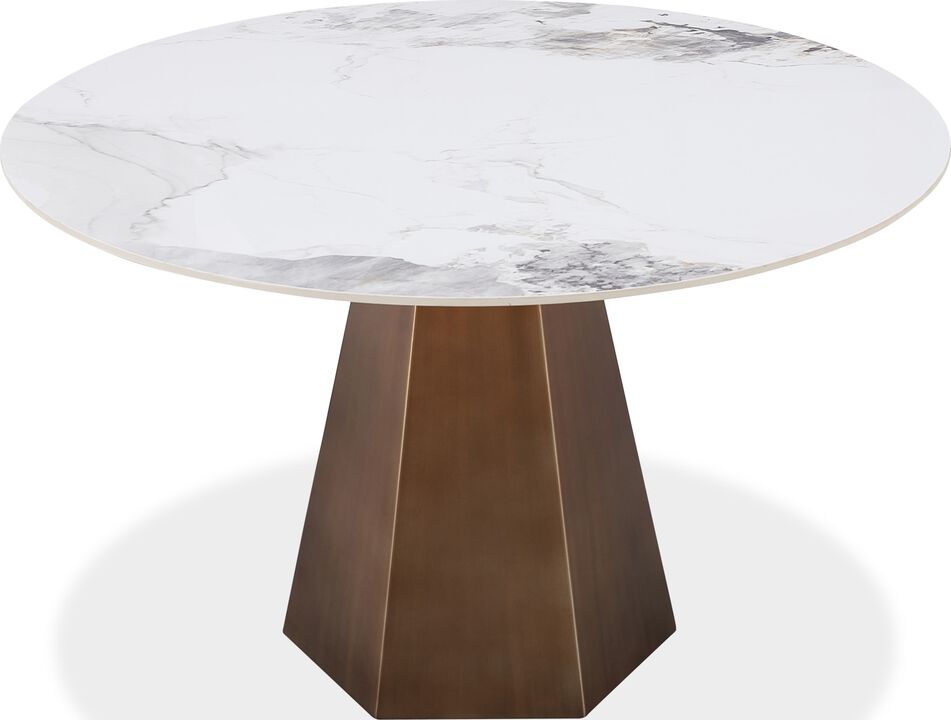 Carmel Stone Top Round Dining Table