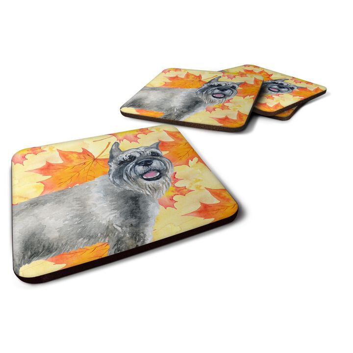 Caroline's Treasures Schnauzer Fall Decorative coasters, Multicolor